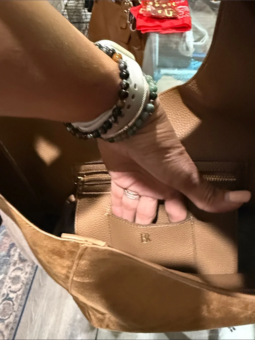 Banana Republic Suede Hobo Shoulder Bag in Brown